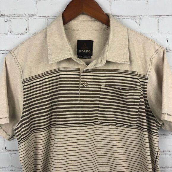 Prana Cream Marco Polo Men's Sz Medium - Picture 1 of 10